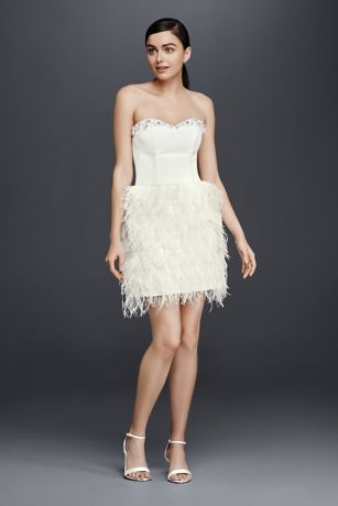 Feather Wedding Dress